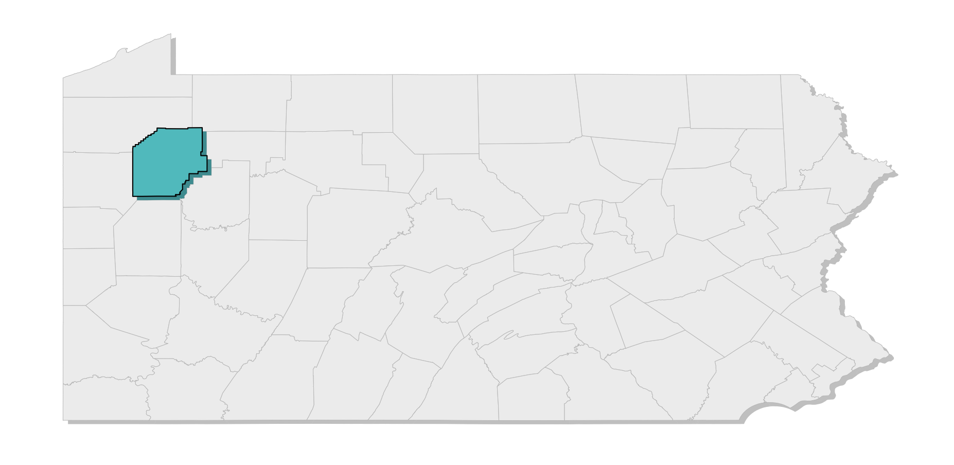 map location of county