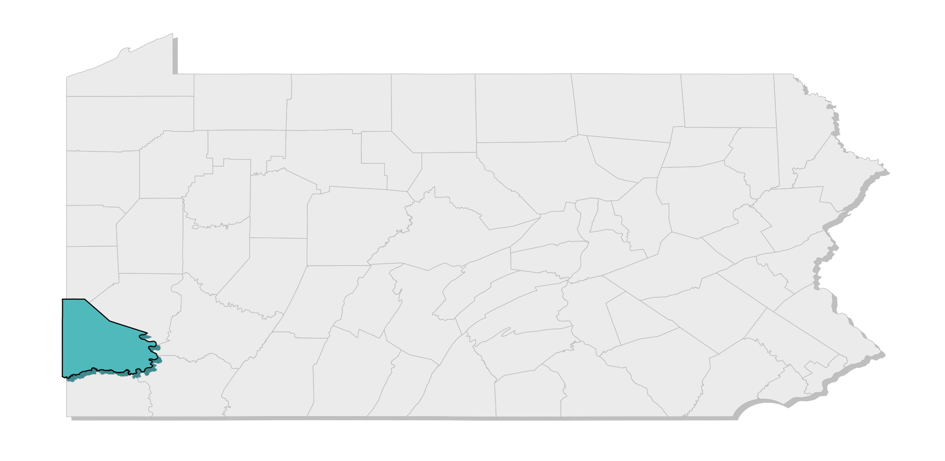map location of county