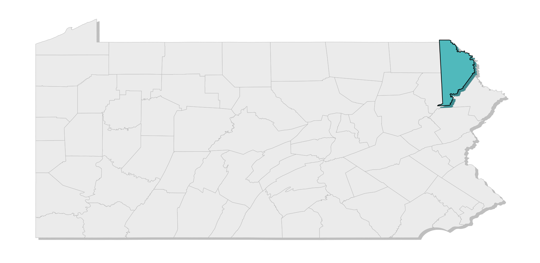 map location of county