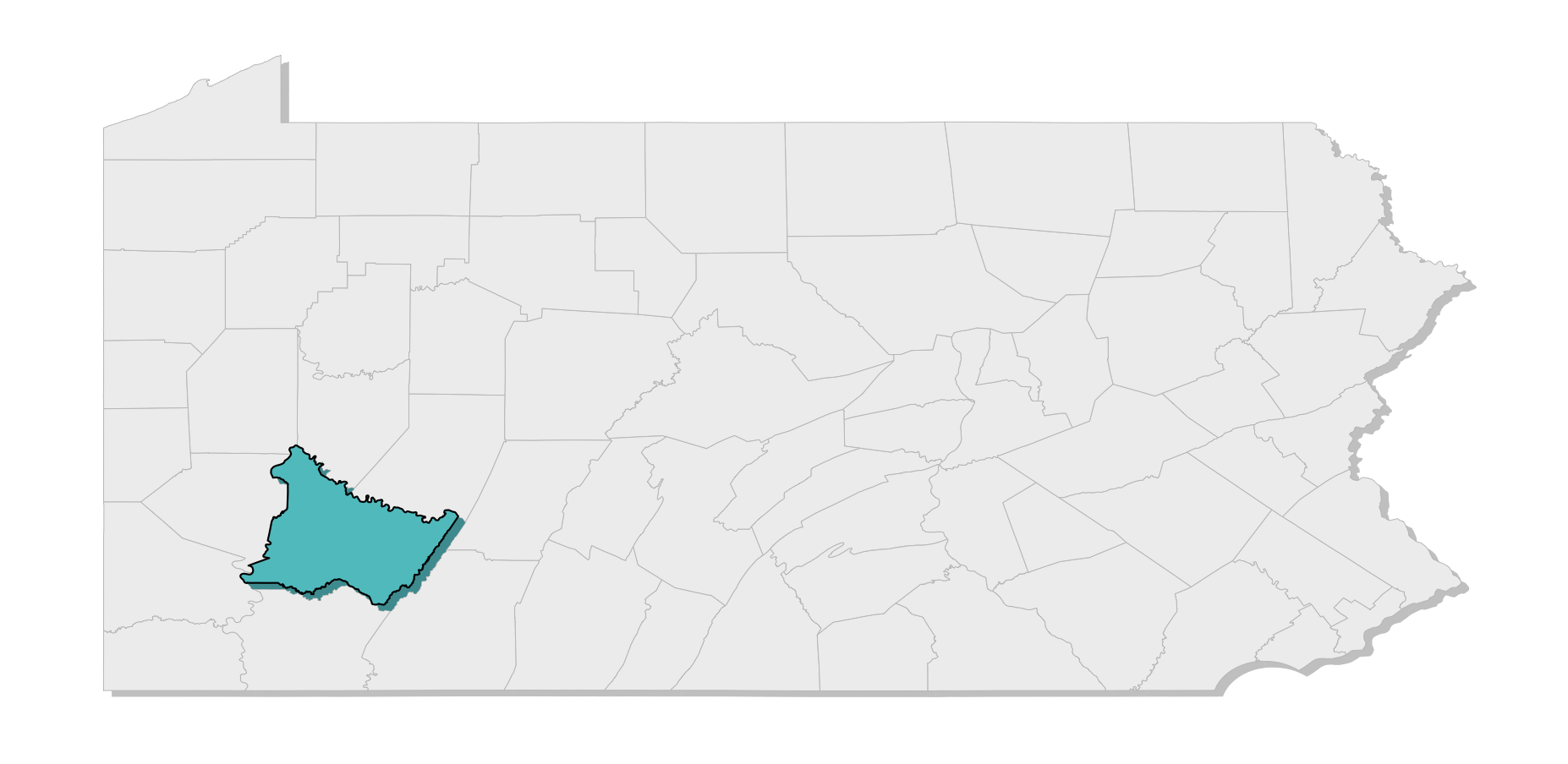 map location of county
