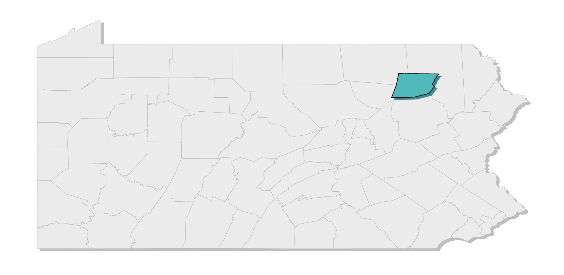 map location of county