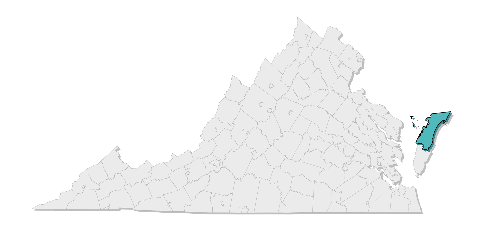 map location of county