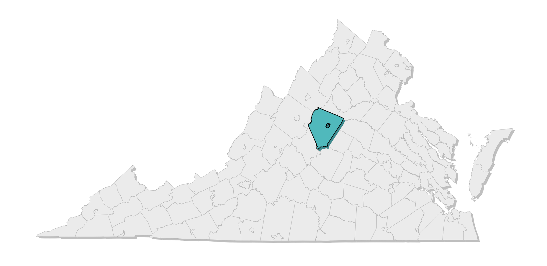 map location of county