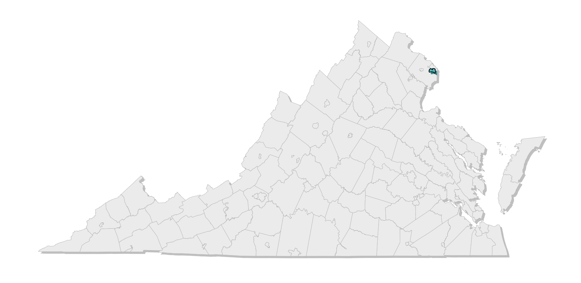 map location of county