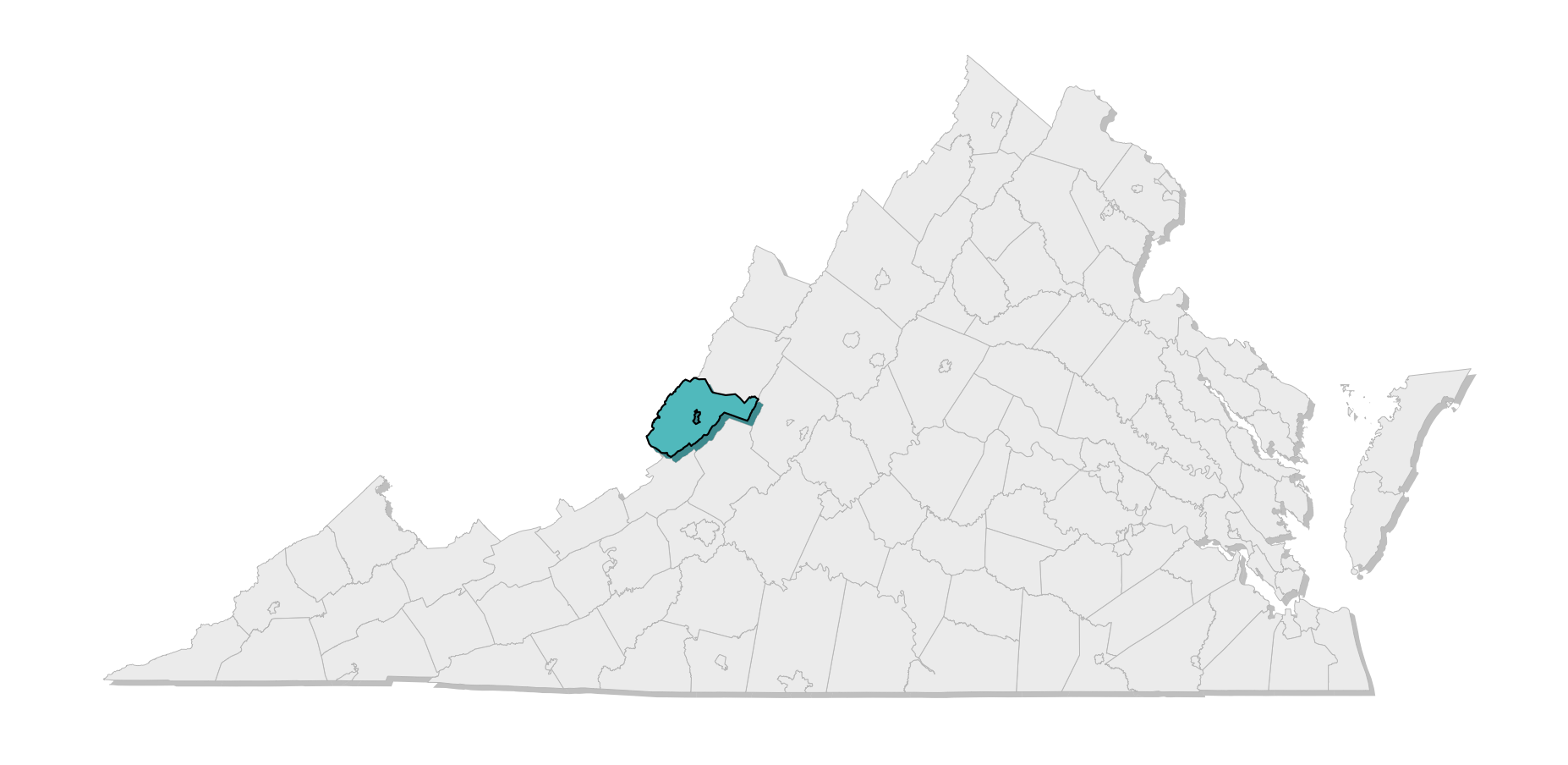 map location of county