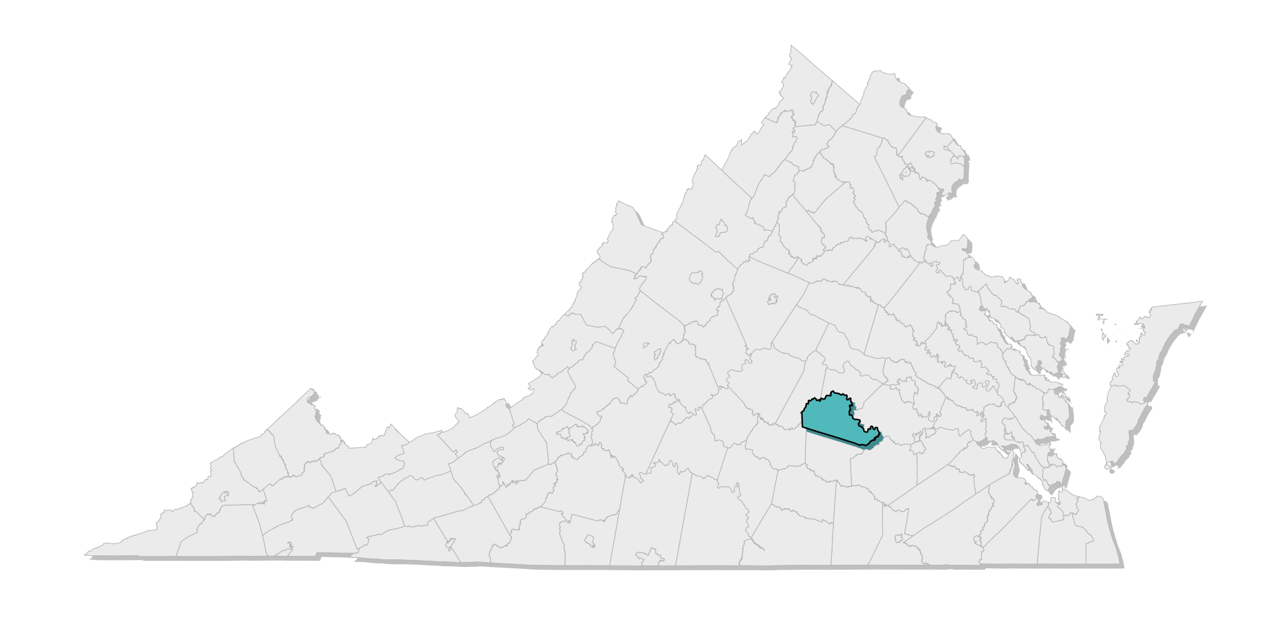 map location of county