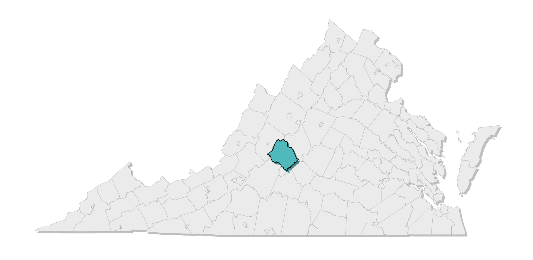 map location of county