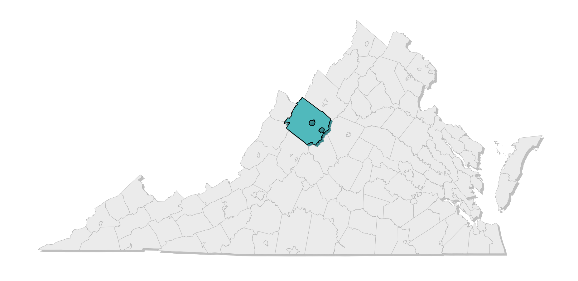 map location of county