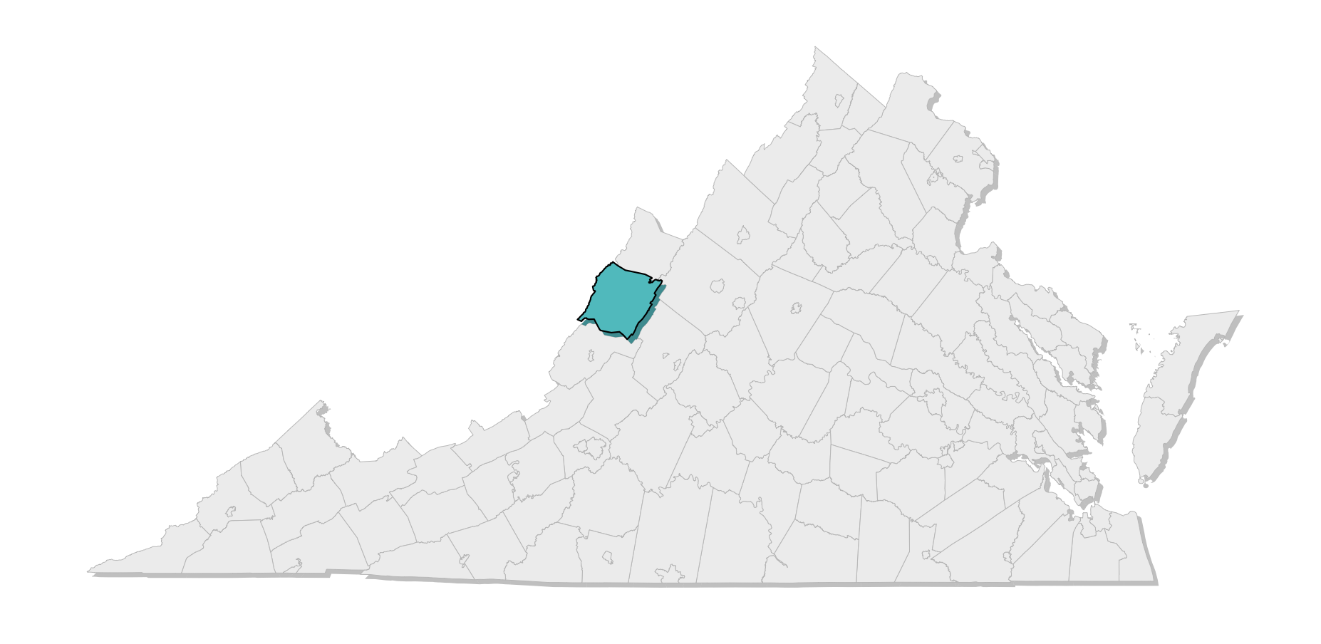 map location of county