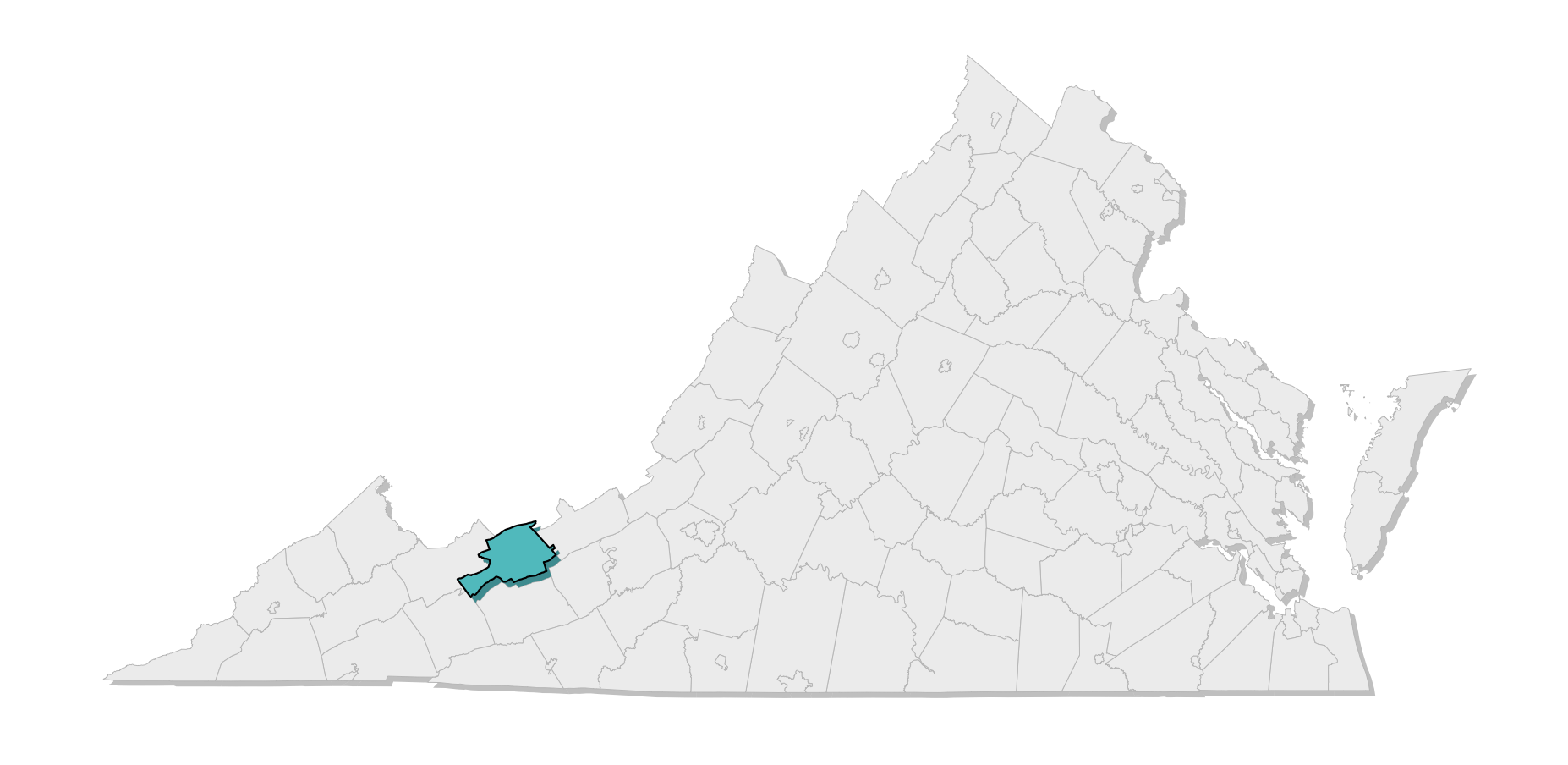 map location of county