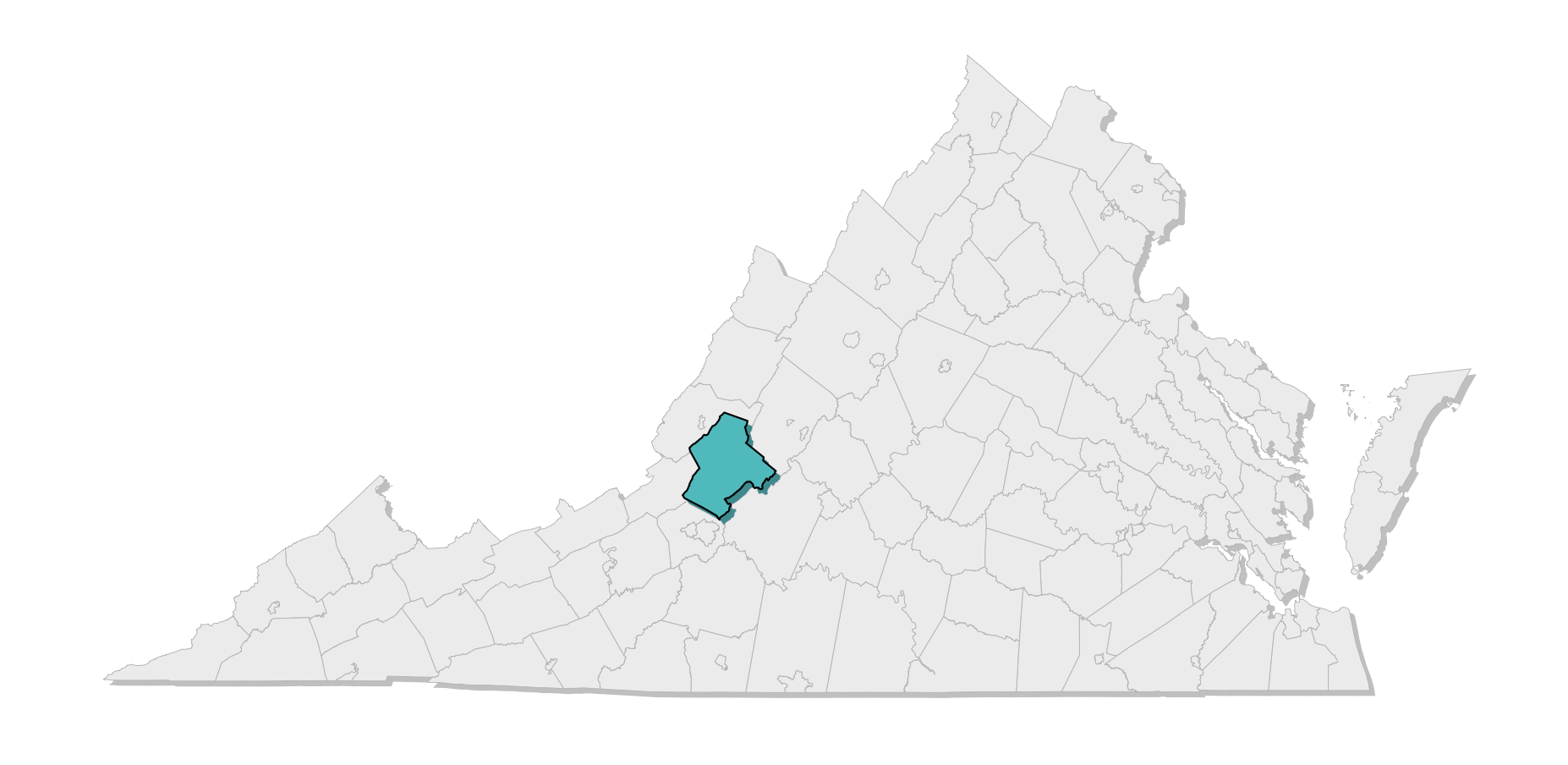 map location of county