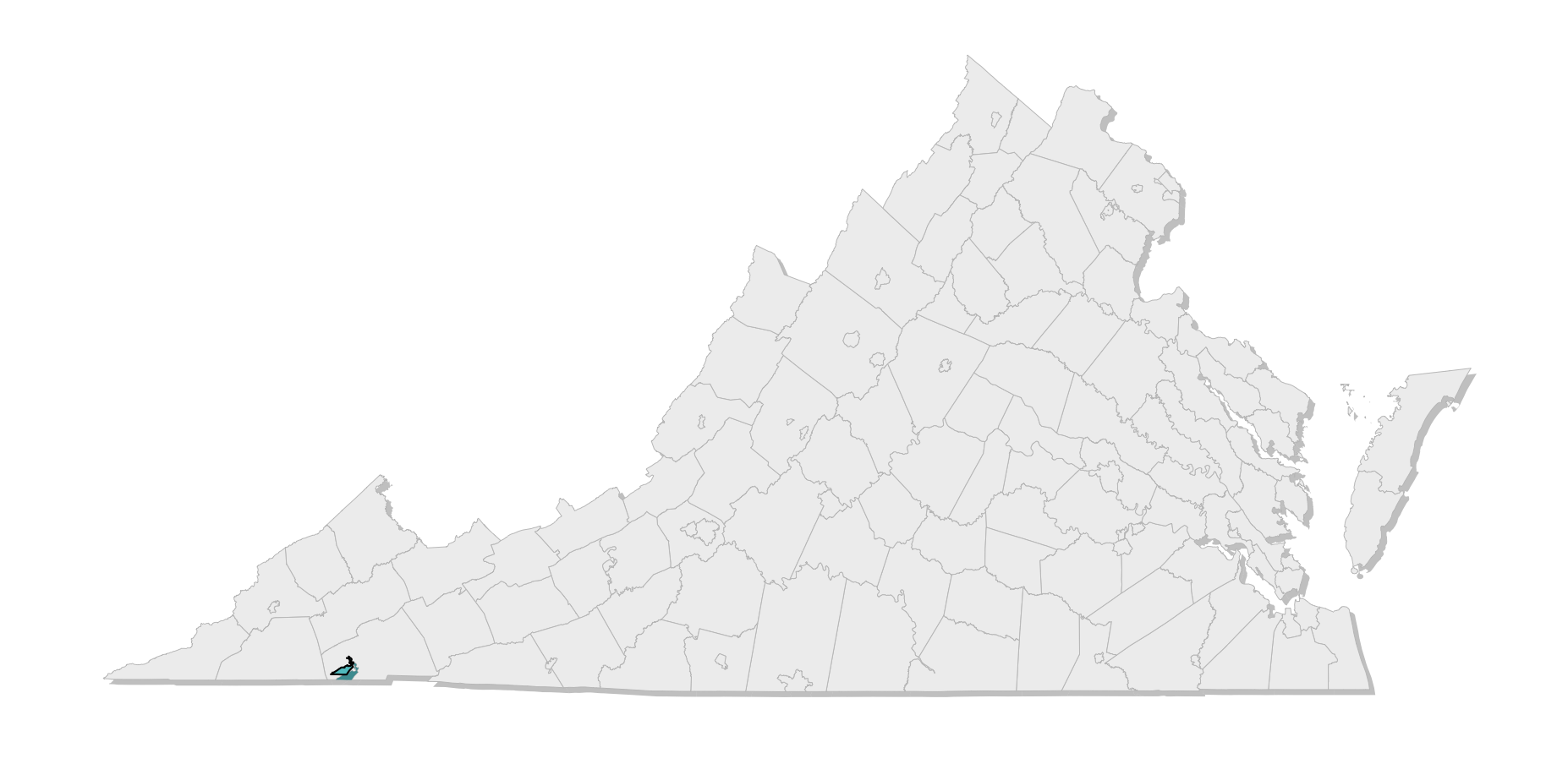 map location of county