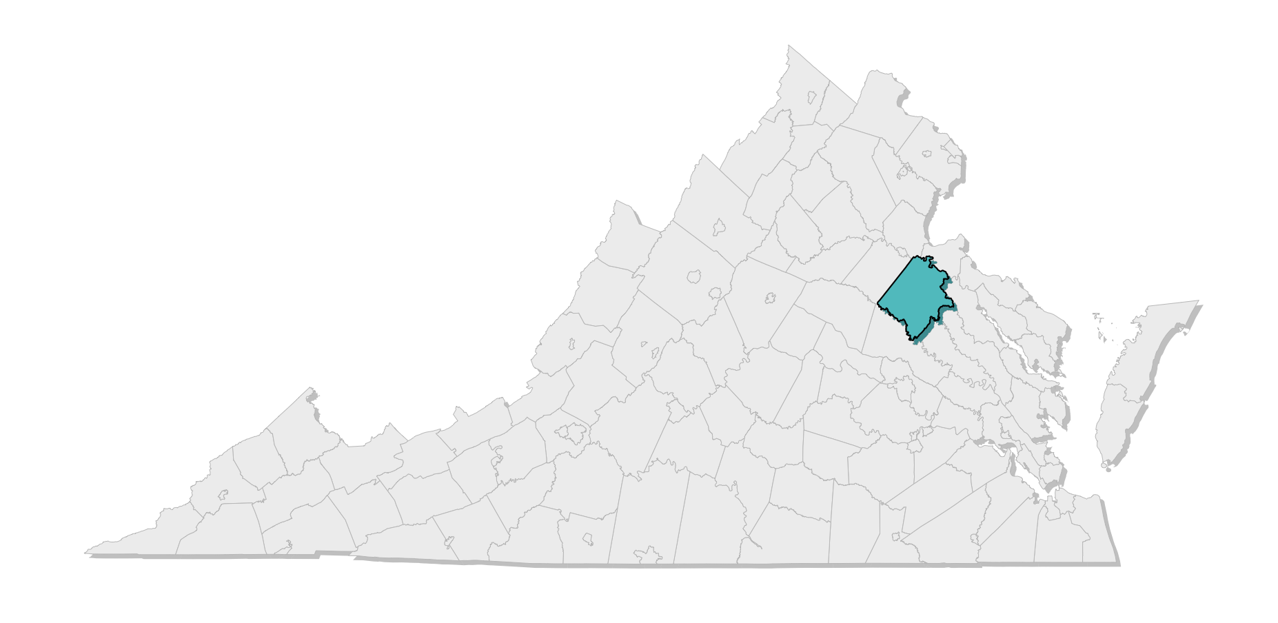 map location of county