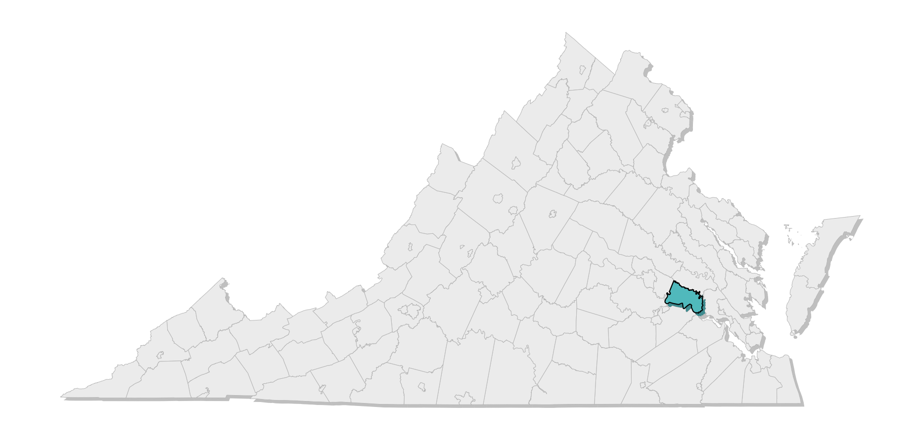 map location of county