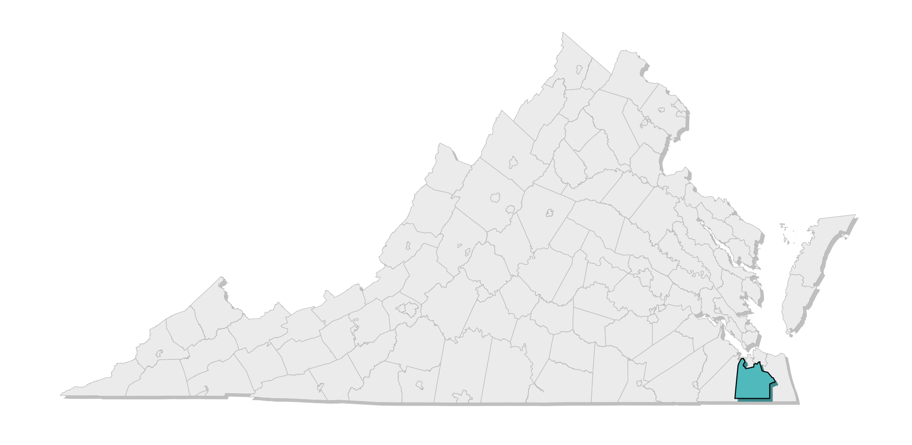 map location of county