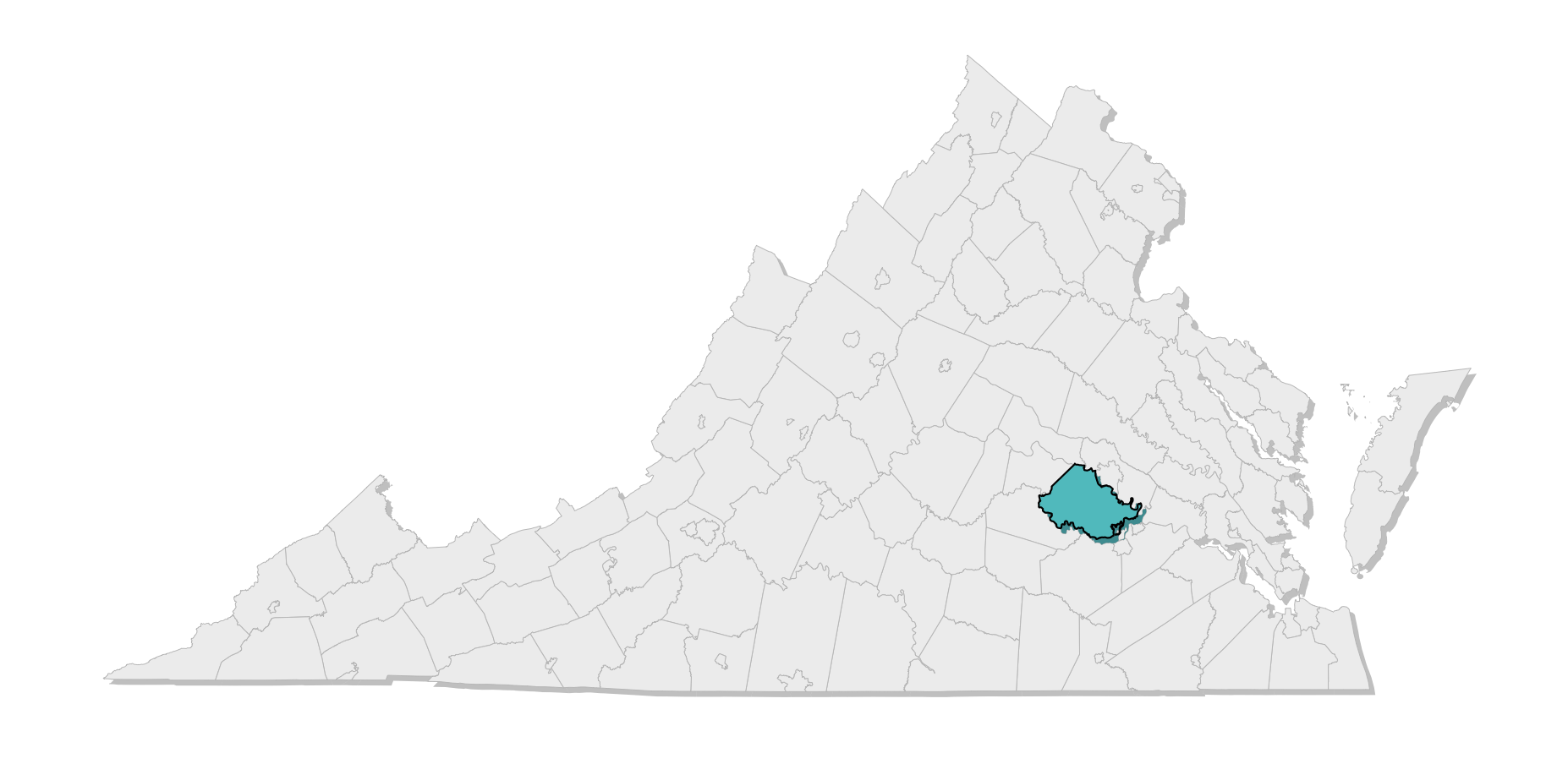 map location of county
