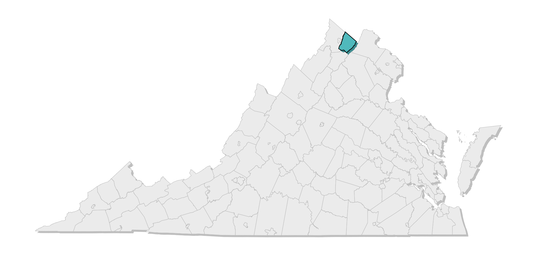 map location of county