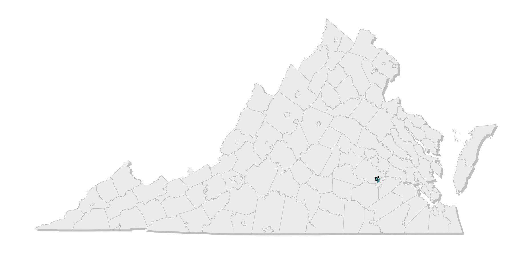 map location of county