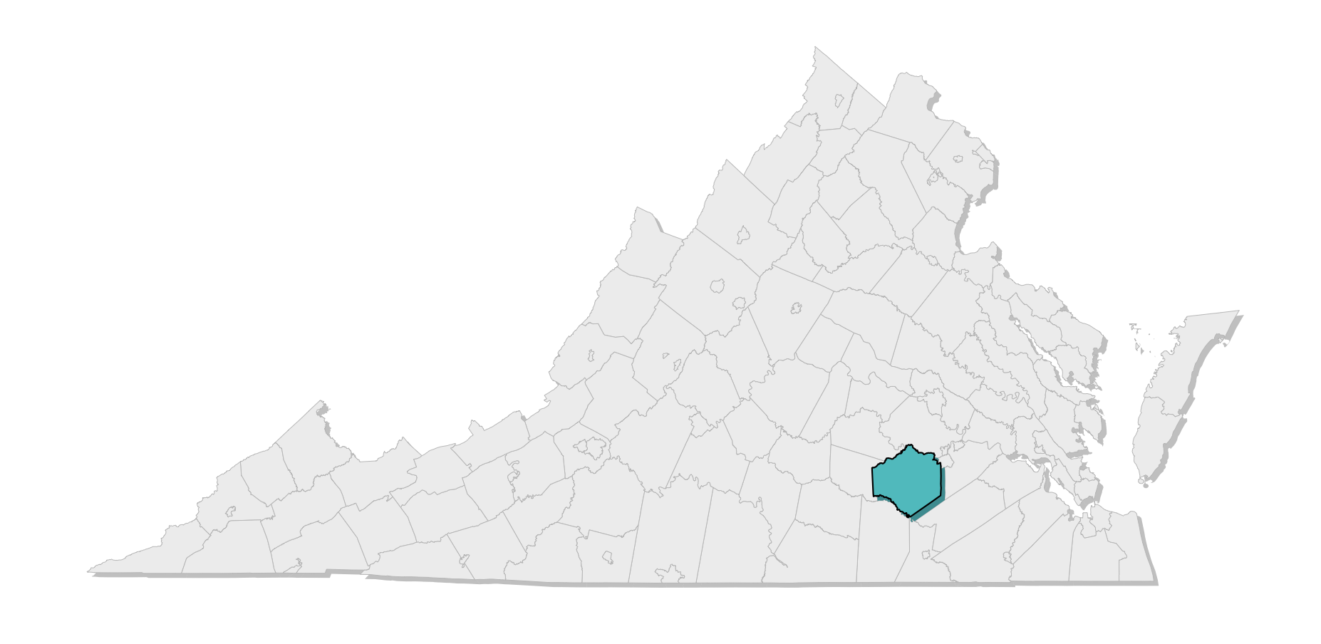 map location of county