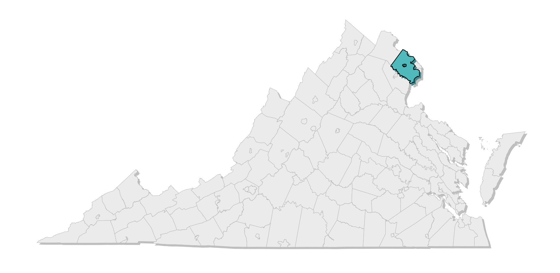 map location of county