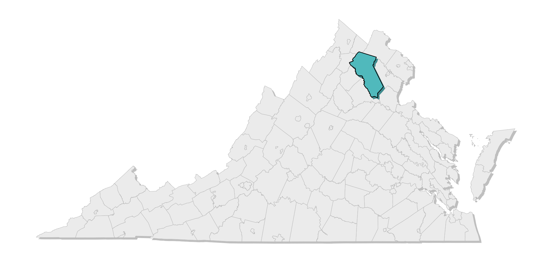 map location of county