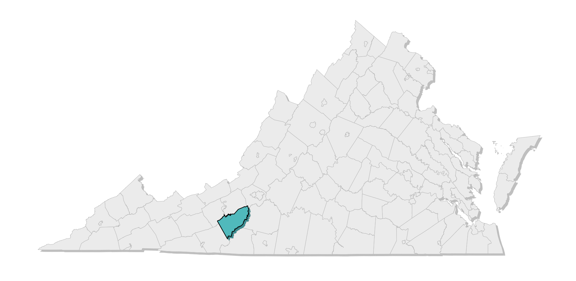 map location of county