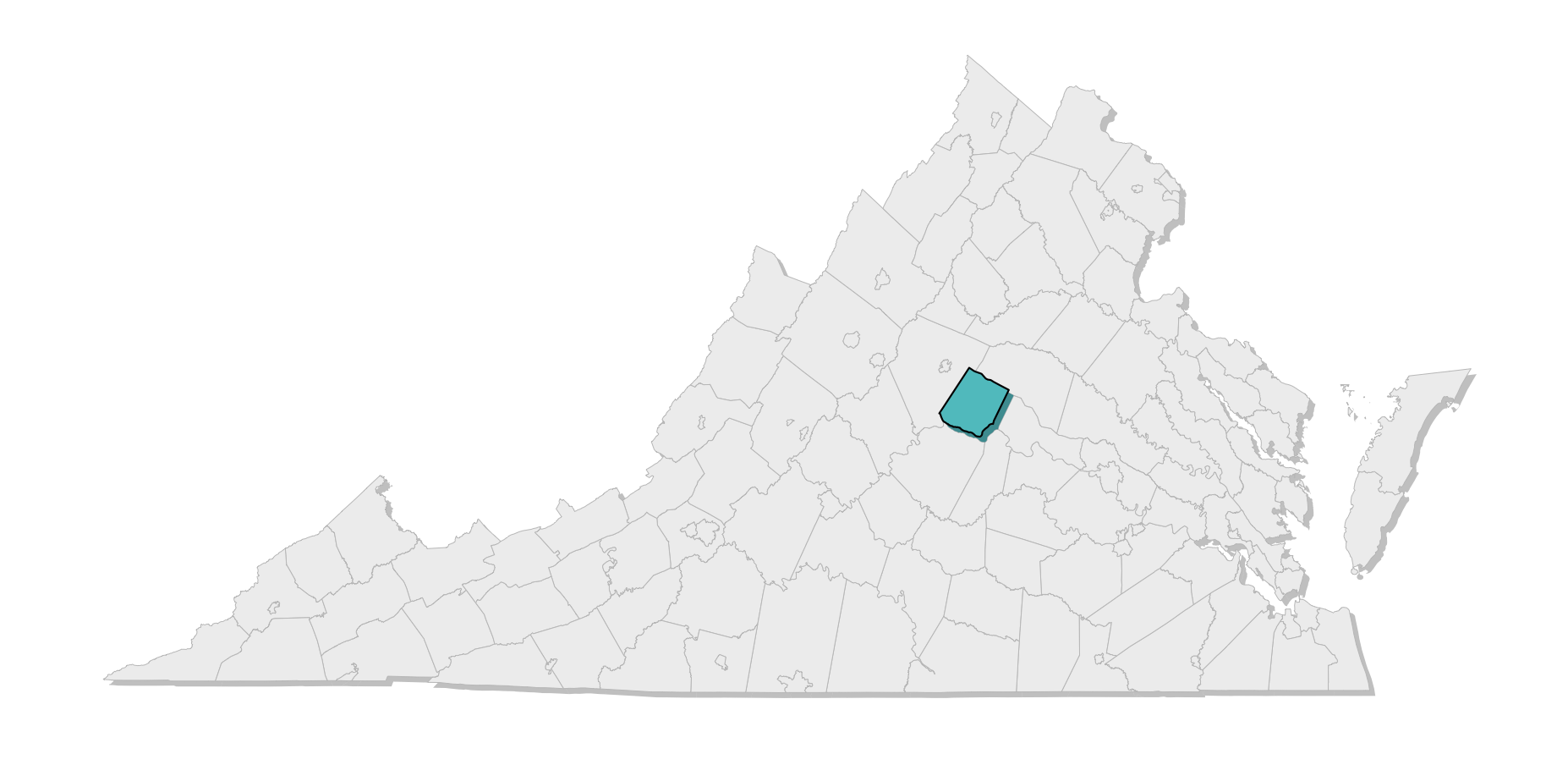 map location of county