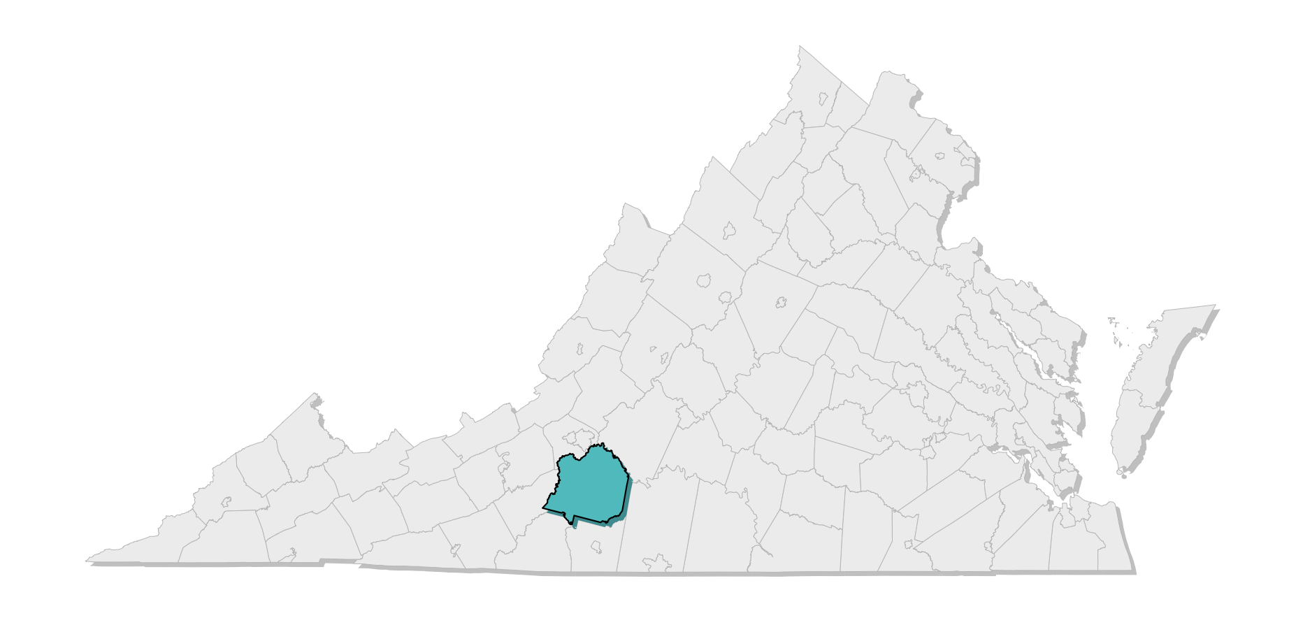 map location of county