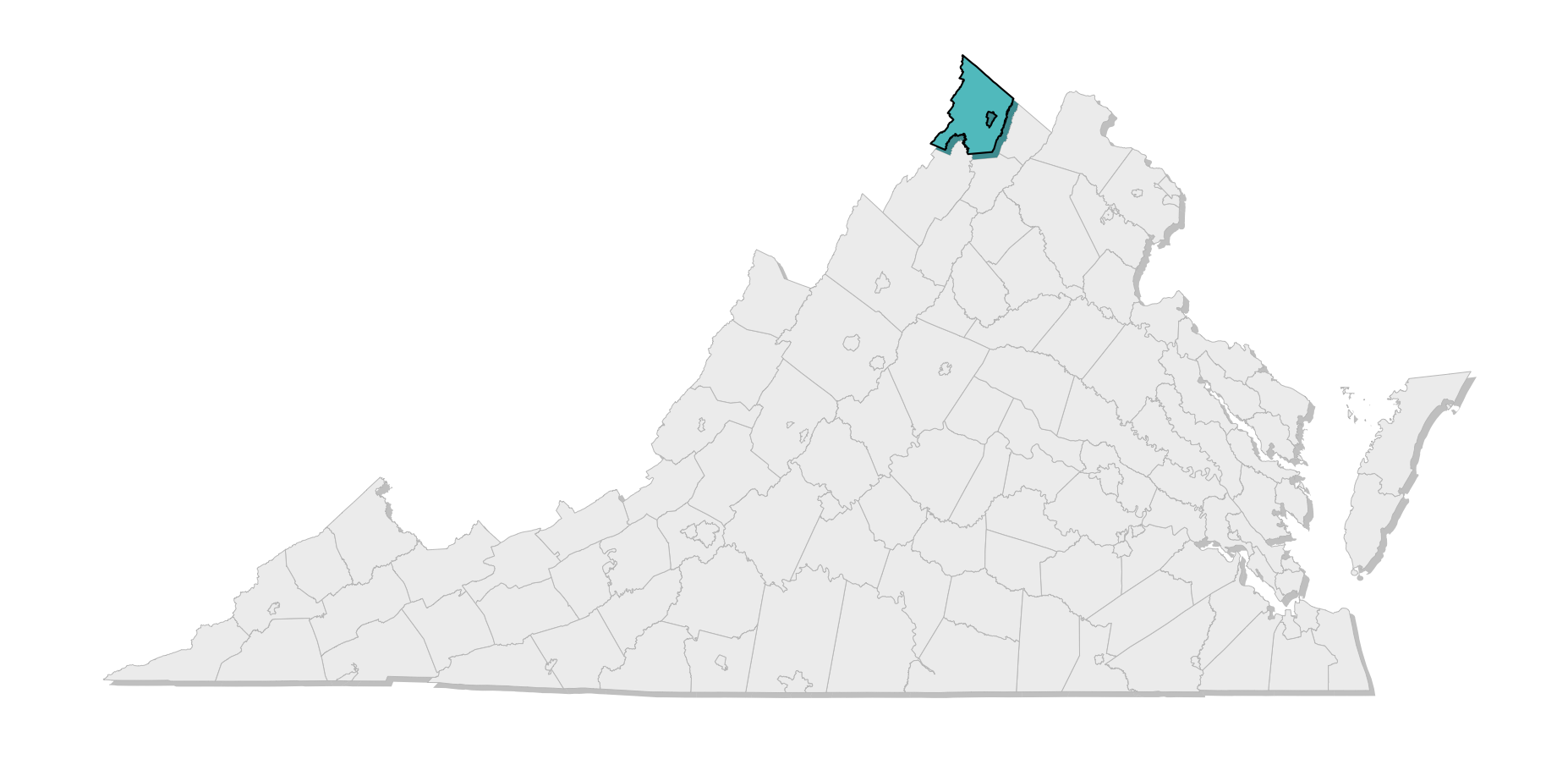 map location of county