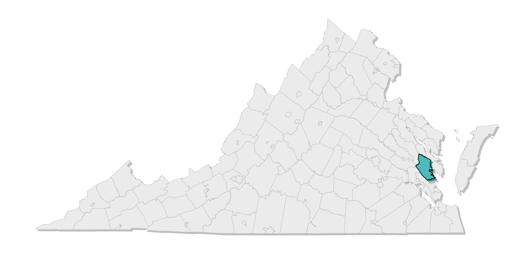 map location of county