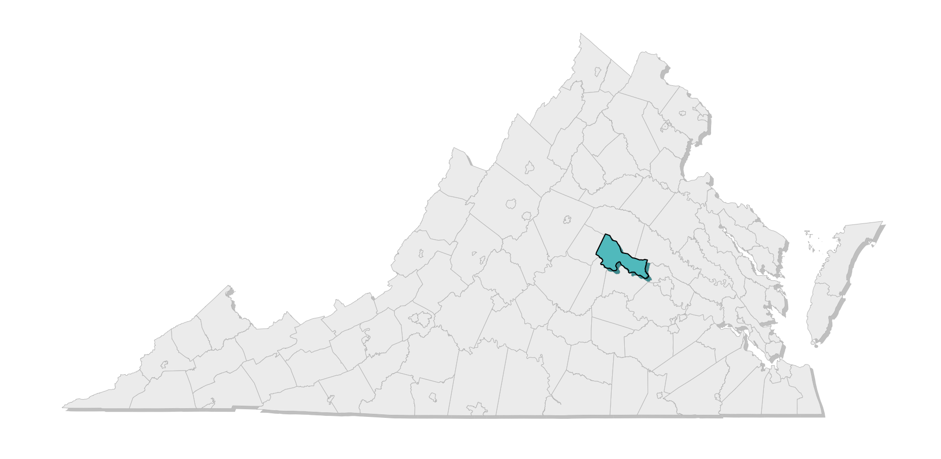 map location of county
