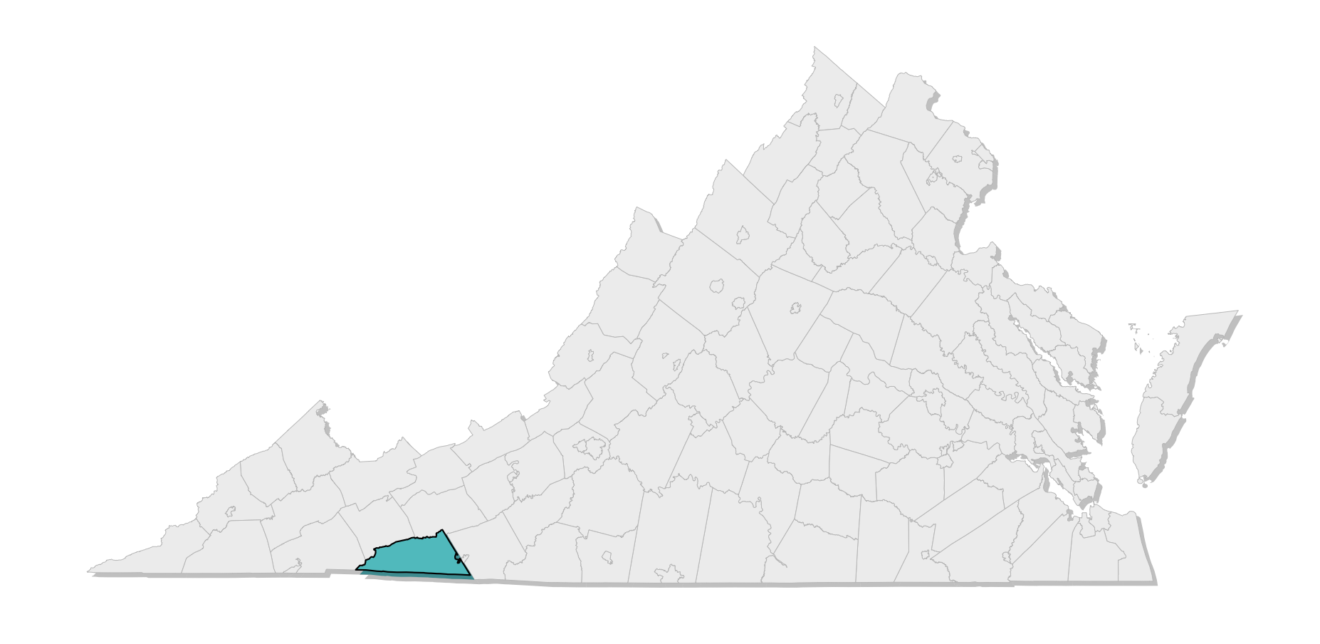 map location of county