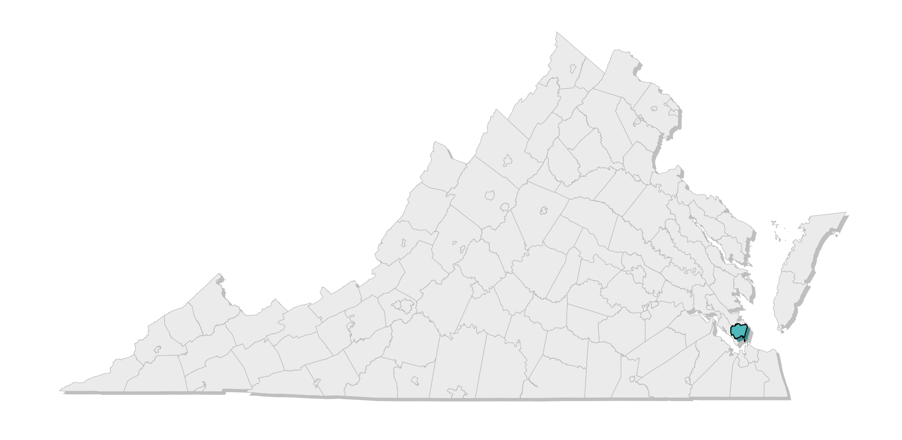 map location of county