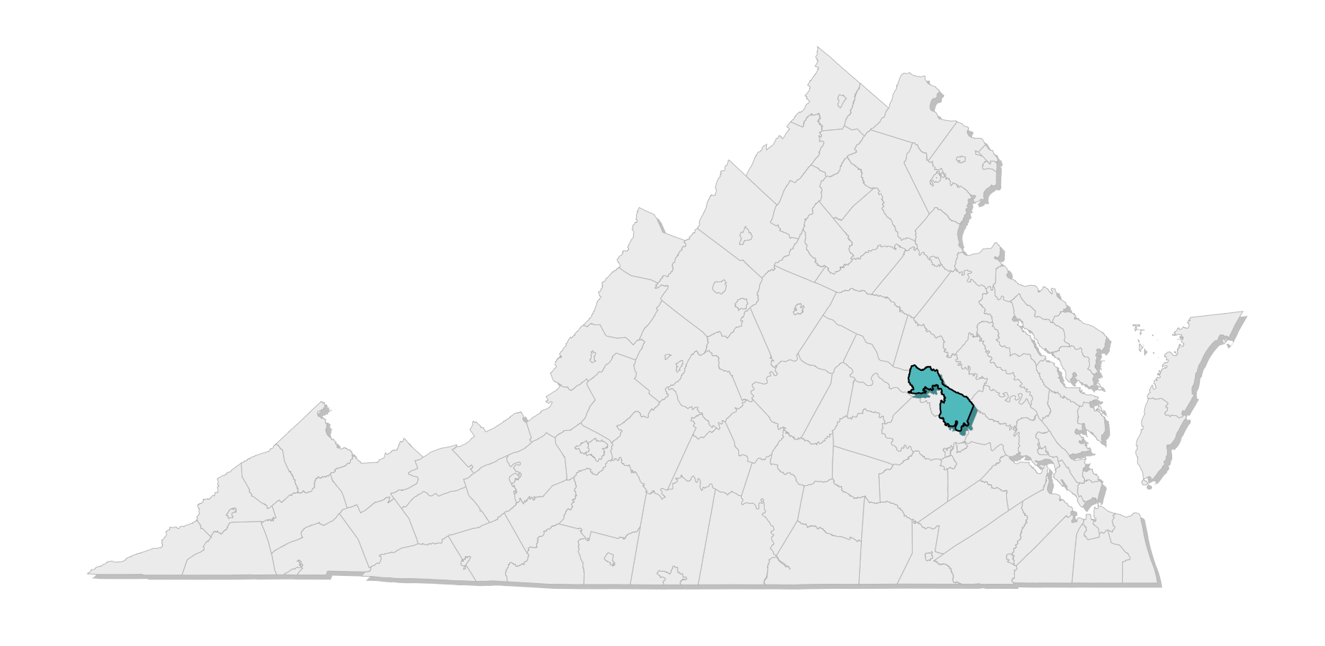 map location of county