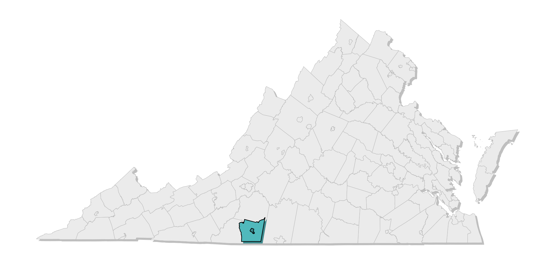 map location of county