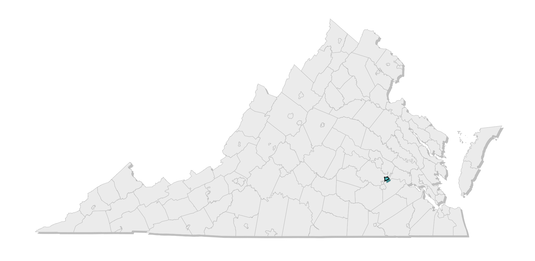 map location of county