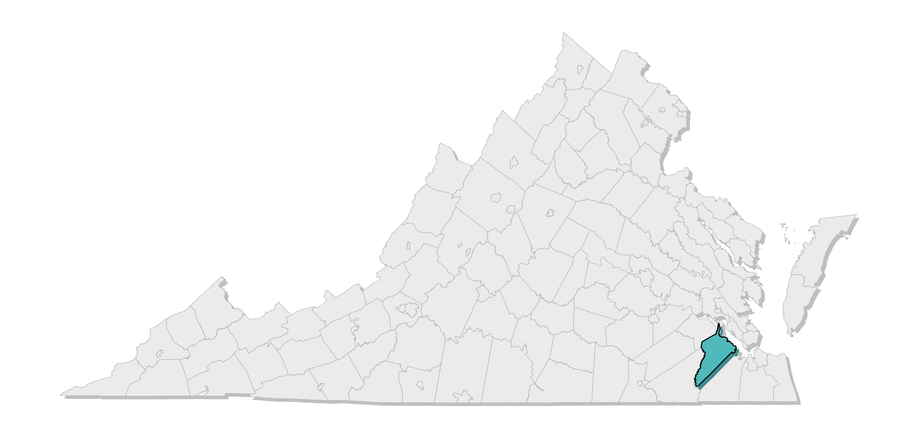map location of county
