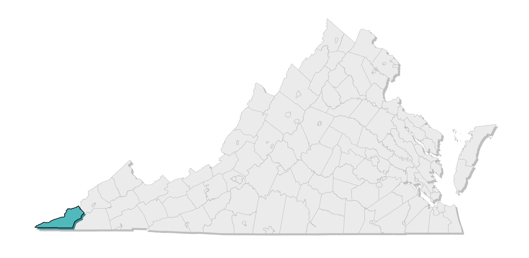 map location of county