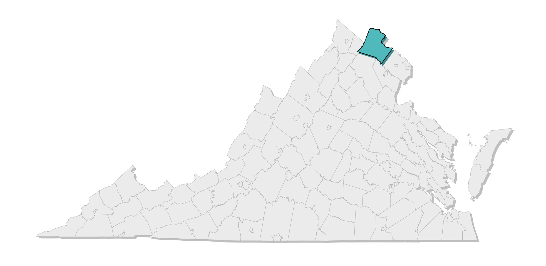 map location of county