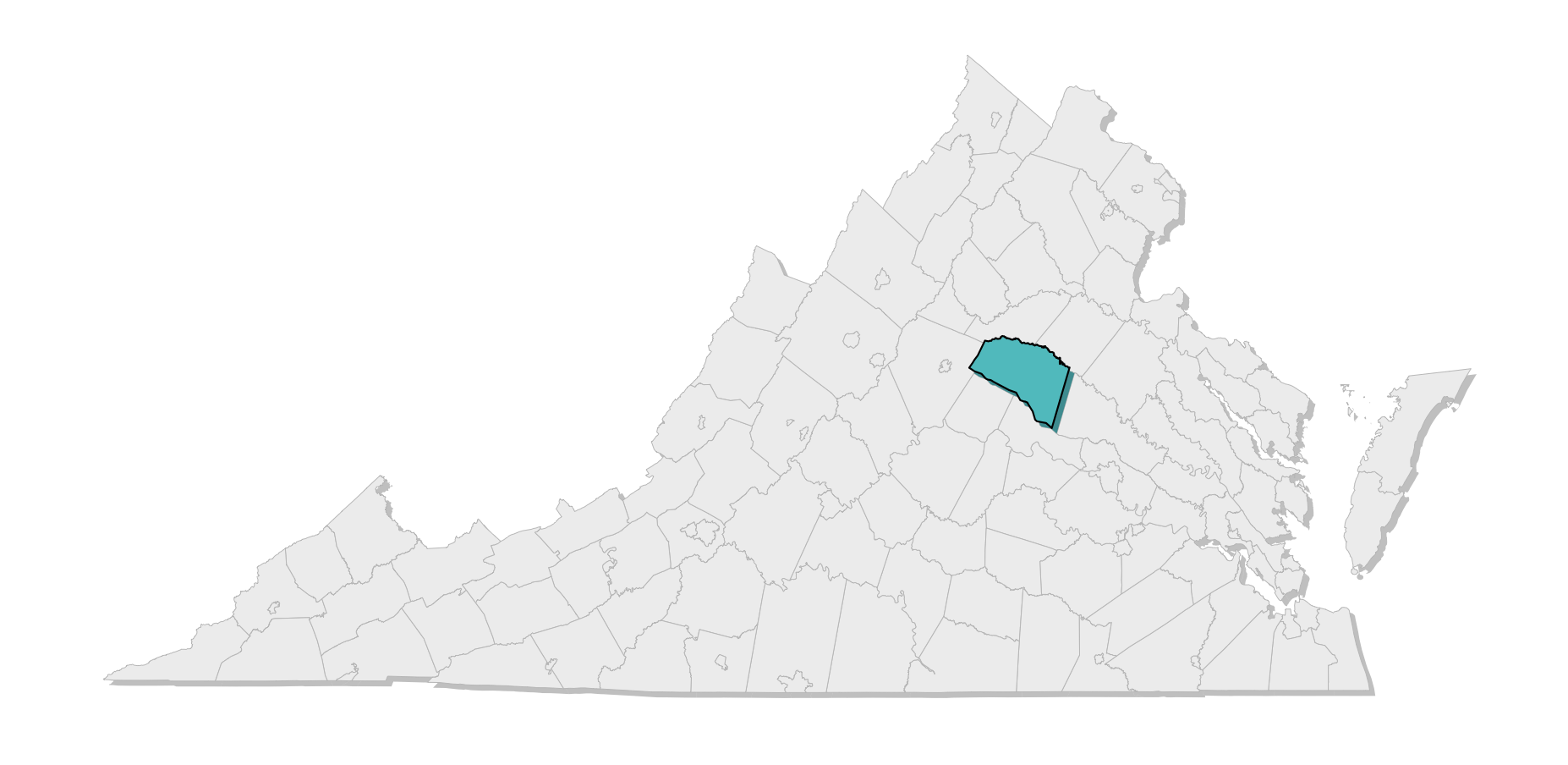 map location of county