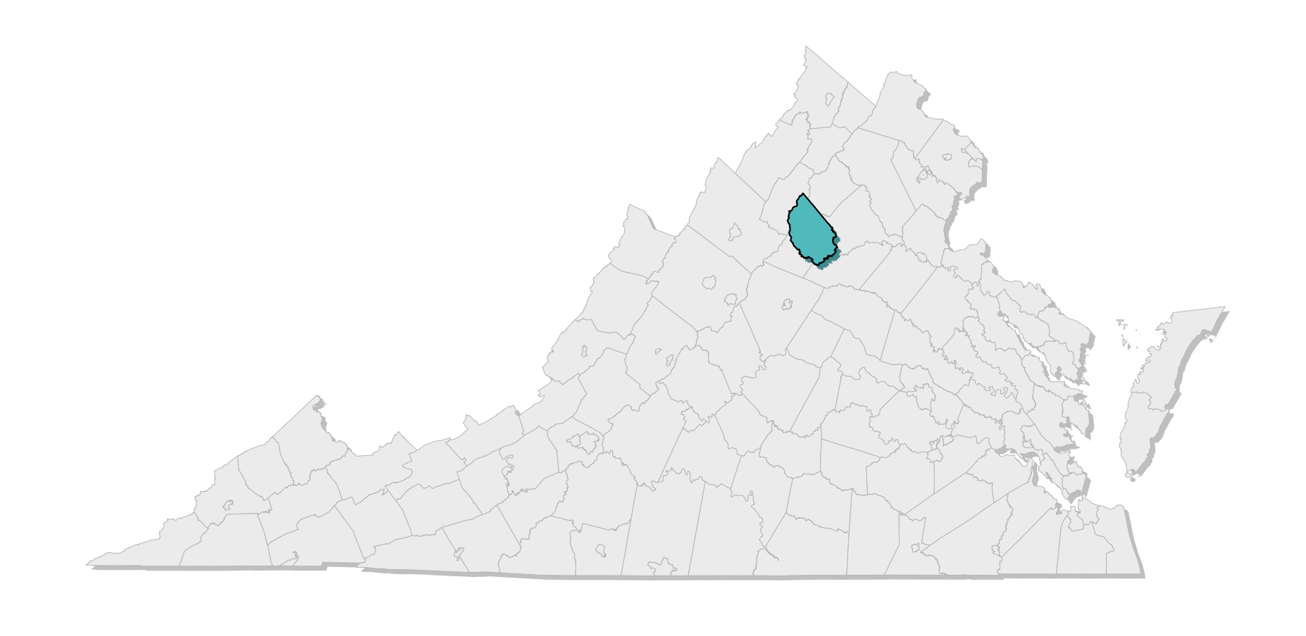 map location of county