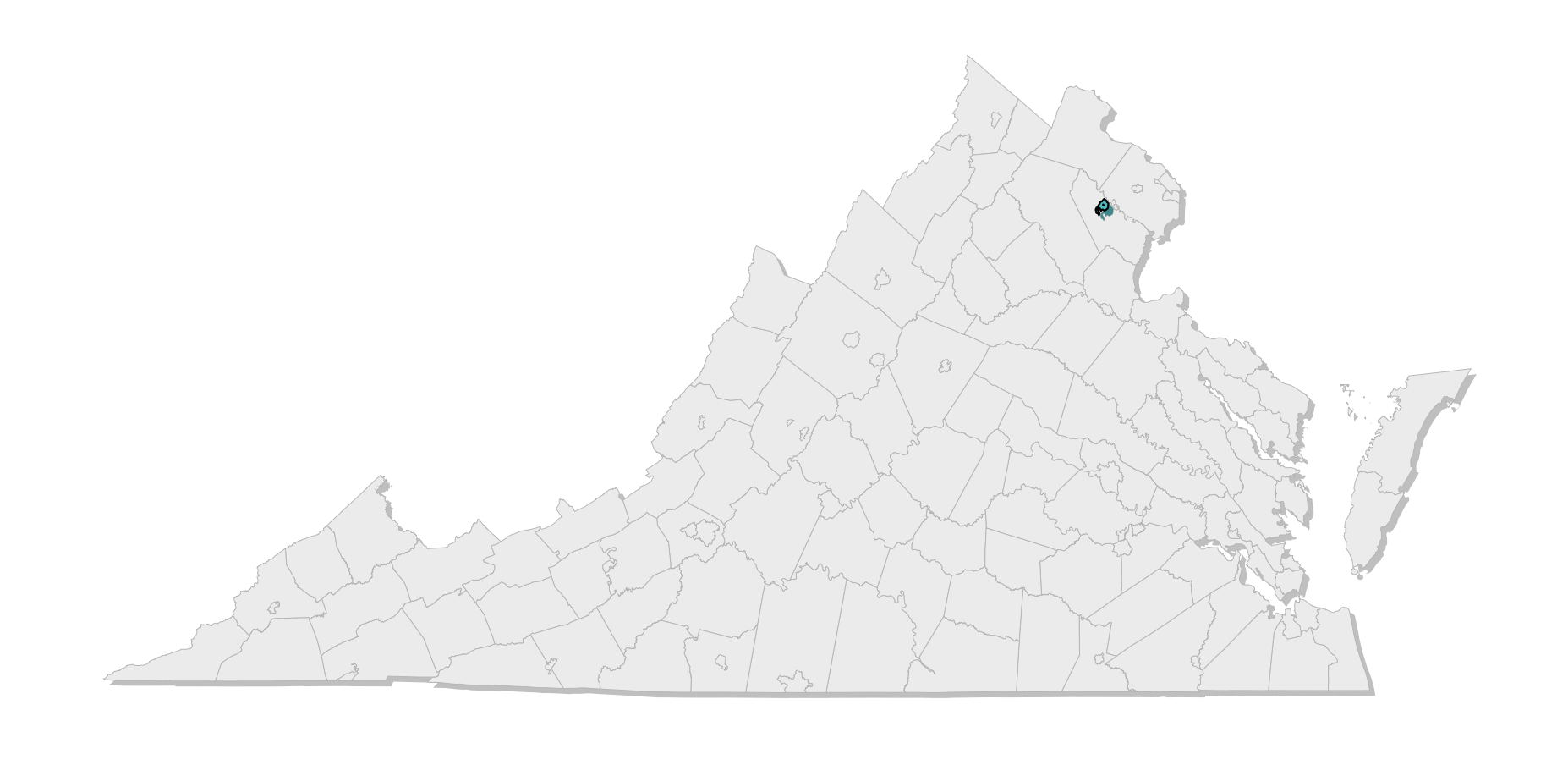 map location of county