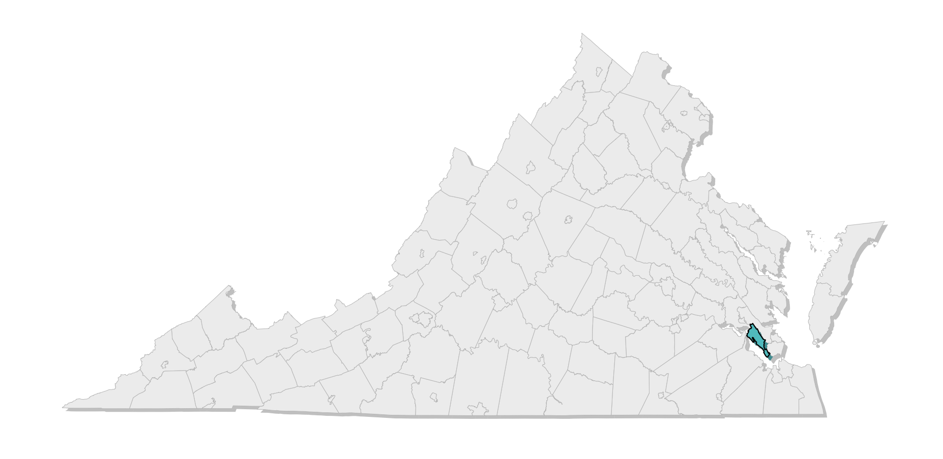 map location of county