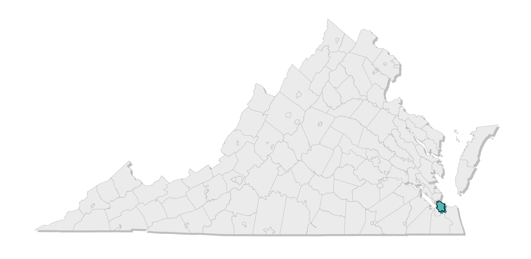 map location of county