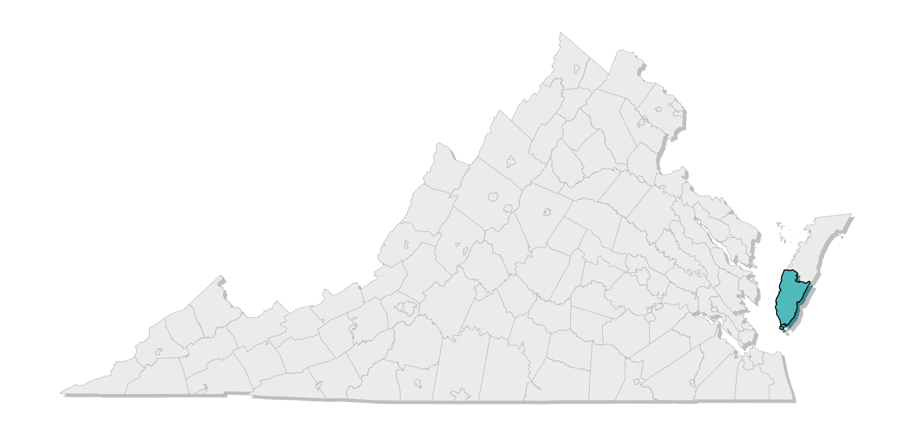 map location of county