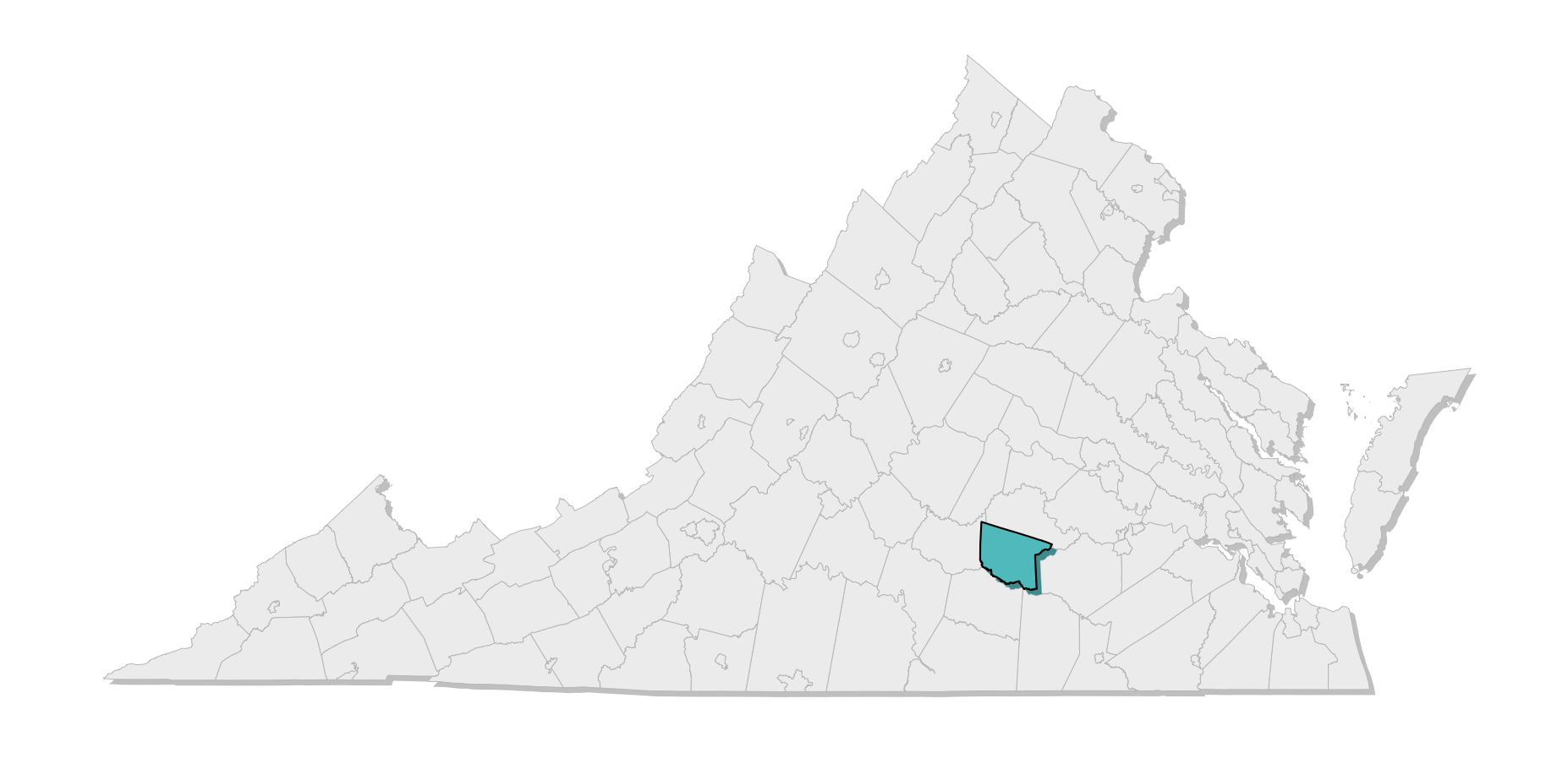 map location of county
