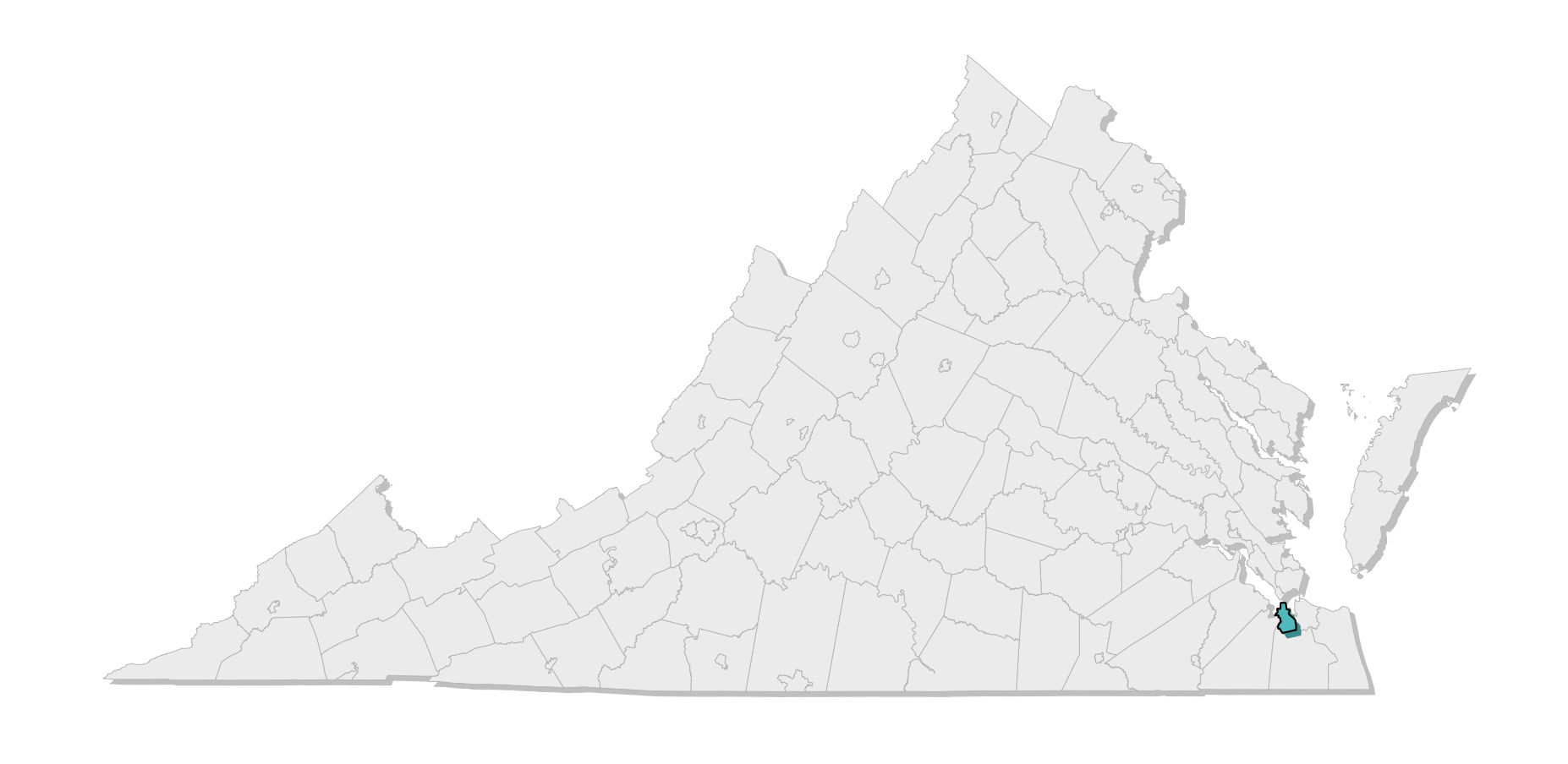 map location of county