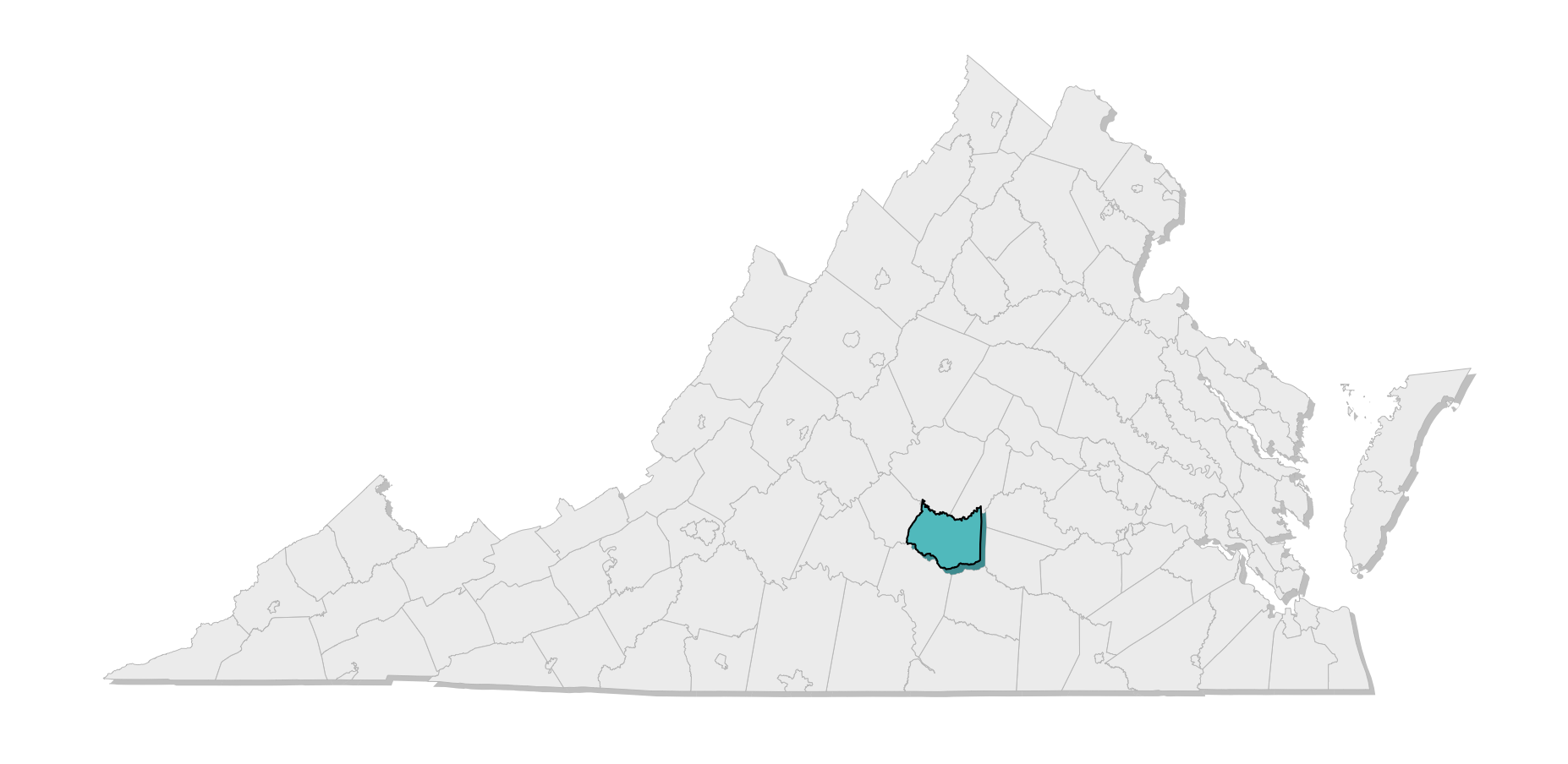 map location of county