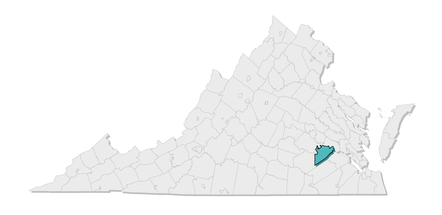 map location of county