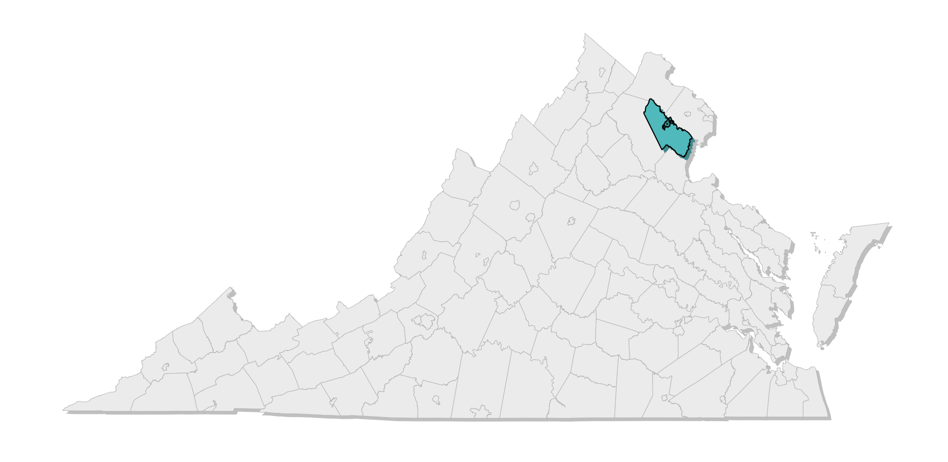 map location of county